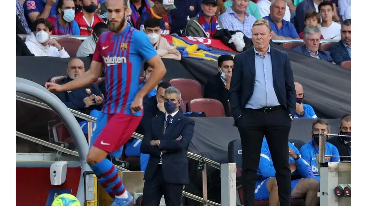 Ronald Koeman en sus últimos partidos con Barcelona
