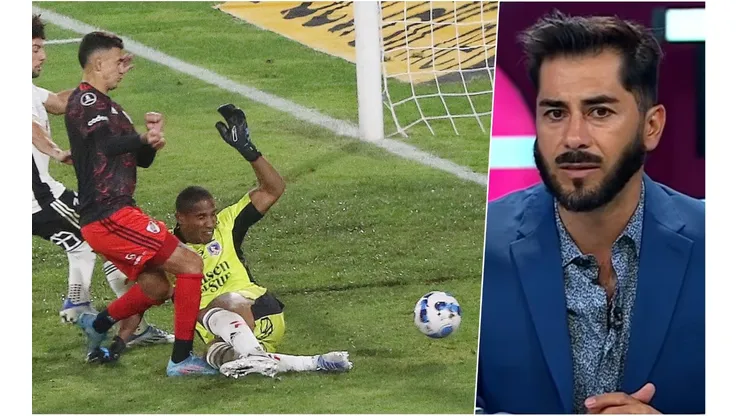 Johnny Herrera explicó la acción del primer gol de River Plate y calibró la responsabilidad del arquero de Colo Colo Omar Carabalí
