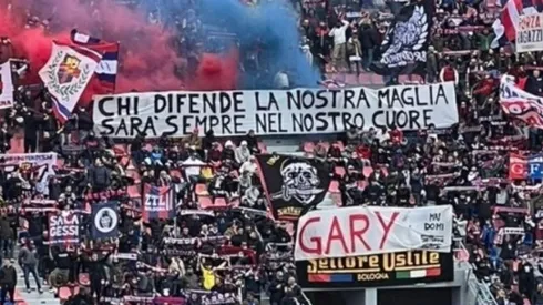 El mensaje de la barra del Bologna a Gary Medel