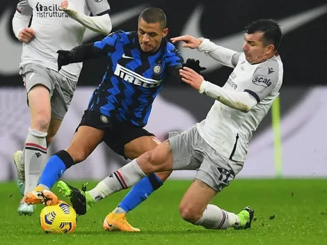 ¿Duelo de chilenos? Las formaciones del Inter y Bologna