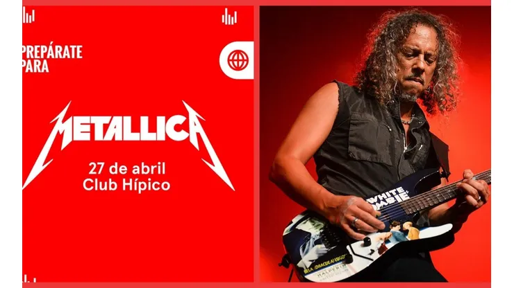 Kirk Hammet ya tiene la guitarra afinada para el show que Metallica ofrecerá este miércoles.