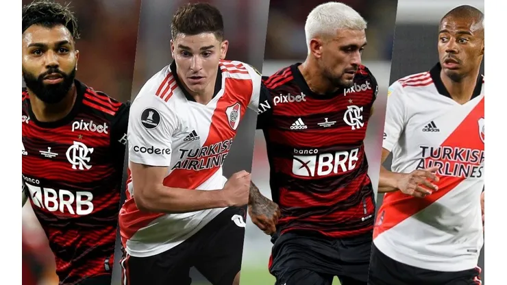 Gabigol, Julián Álvarez, Giorgian de Arrascaeta y Nicolás de la Cruz están entre los jugadores más valiosos de la Copa Libertadores 2022