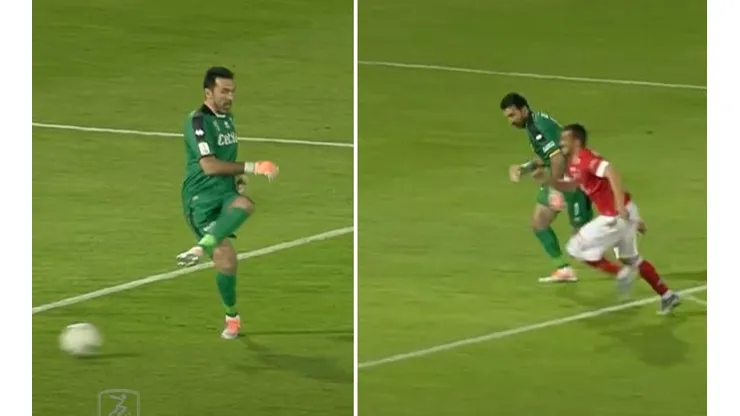 Buffon pierde la pelota de forma increíble y concede un gol