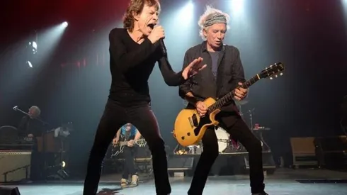 Mick Jagger y Keith Richards sobre el escenario, con The Rolling Stones.