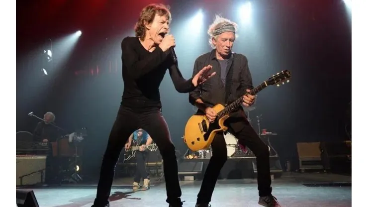 Mick Jagger y Keith Richards sobre el escenario, con The Rolling Stones.