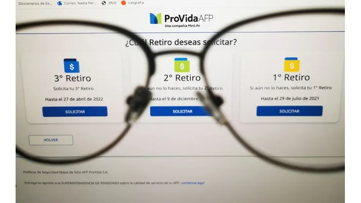 Tercer retiro de Fondos de Pensiones.