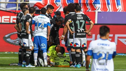 Brayan Cortés jugó el segundo tiempo mareado por una bomba de estruendo.