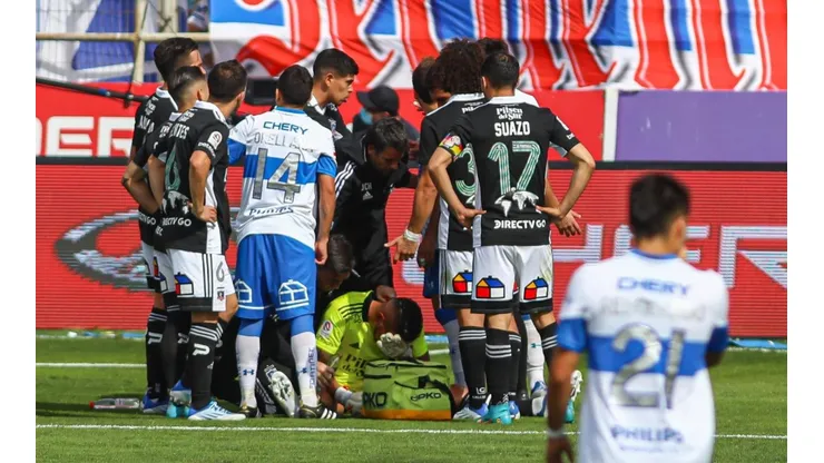 Brayan Cortés jugó el segundo tiempo mareado por una bomba de estruendo.