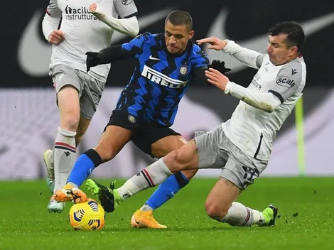 Bologna con Medel y Rojas enfrenta al Inter de Vidal y Sánchez