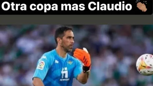 Un mensaje lleno de cariño del King para Claudio Bravo.