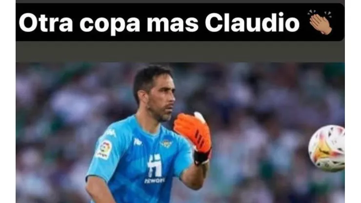Un mensaje lleno de cariño del King para Claudio Bravo.