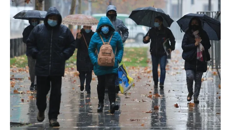 Lluvia en Santiago