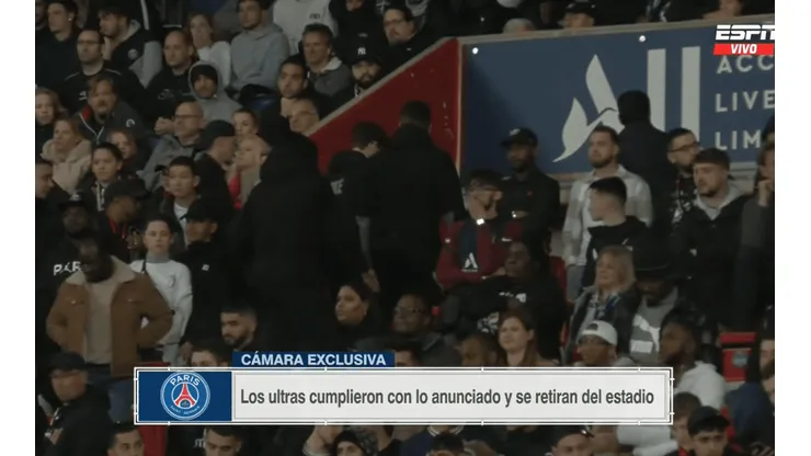 Los ultras del PSG tienen una relación rota con su equipo.