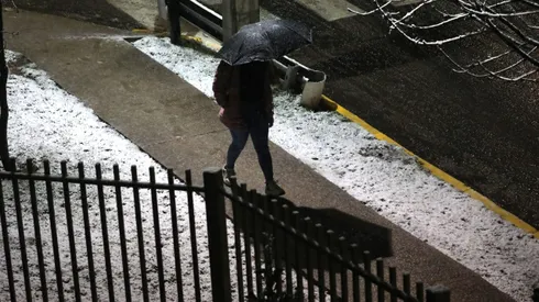 Nieve en Santiago