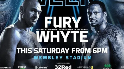 Tyson Fury se medirá en Wembley Stadium ante Dillian Whyte por el título pesado de la CMB.