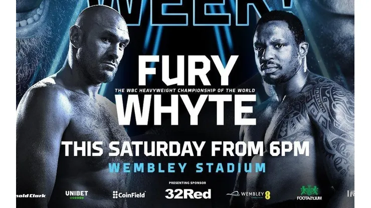 Tyson Fury se medirá en Wembley Stadium ante Dillian Whyte por el título pesado de la CMB.