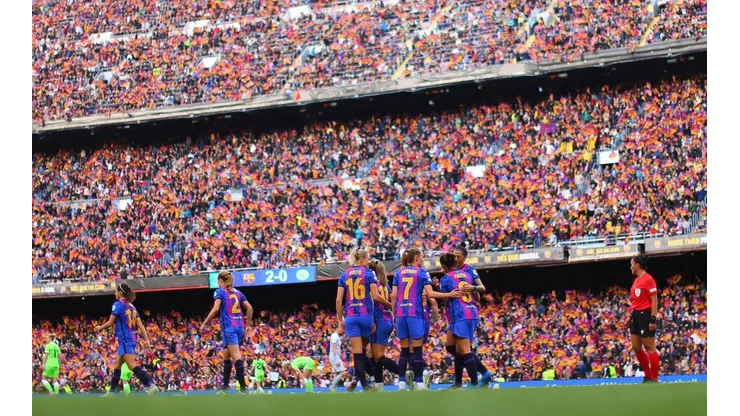 Las blaugranas recibieron un apoyo histórico en el Camp Nou.