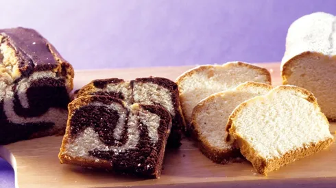 Queque marmoleado vegano