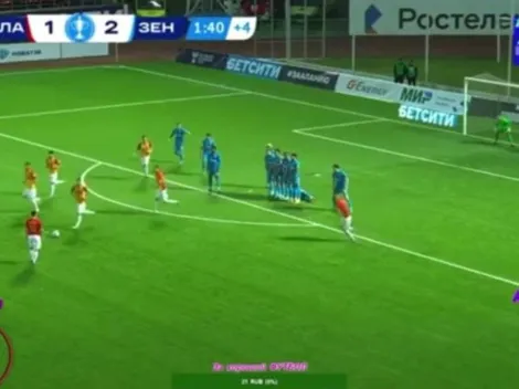 Ruleta rusa: la inédita rutina de tiro libre que se hizo viral