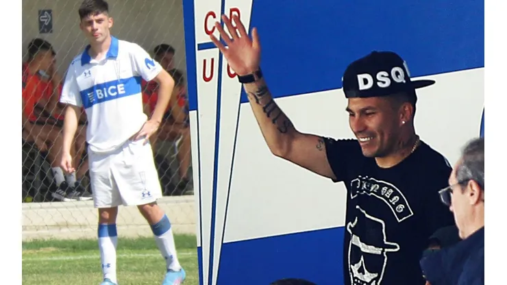 Gary Stevens Medel tiene 16 años y su padre, Gary Alexis Medel, quiere acompañarlo en su carrera en Universidad Católica