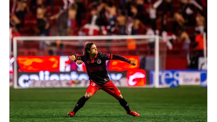 Joaquín Montecinos celebra su gol ante el América