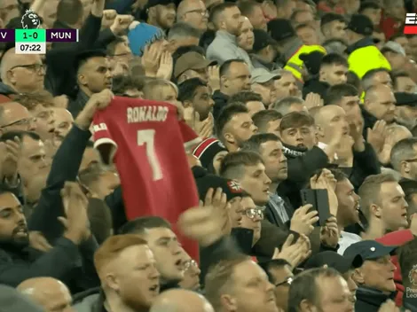 Hinchas del Liverpool homenajean a CR7