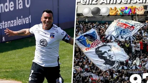 Esteban Paredes fue uno de los primeros ex albos que saludaron al club por sus redes sociales.