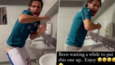 Broma al cumpleañero Ben Brereton... ¿por qué estaba con los pantalones abajo?