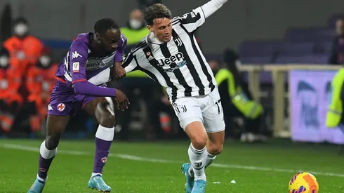 Juventus y Fiorentina en el partido de ida