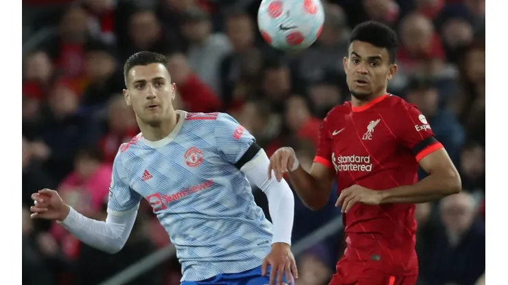 Luis Díaz fue una de las figuras del Liverpool frente al Manchester United
