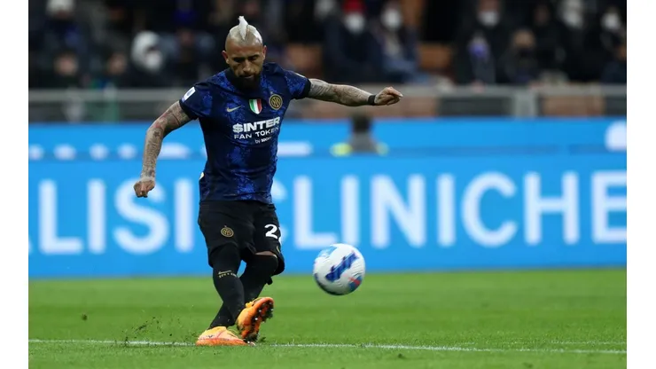 Arturo Vidal fue clave en el tercer gol de Inter