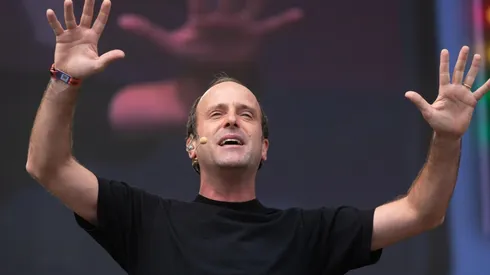 Stefan Kramer durante su reciente presentación en Lollapalooza Chile 2022.