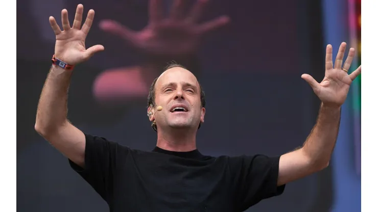 Stefan Kramer durante su reciente presentación en Lollapalooza Chile 2022.