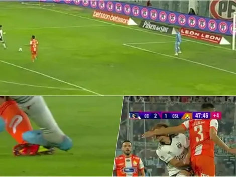 Doble pifia: árbitro no ve pisotón y corta la jugada de gol a Colo Colo