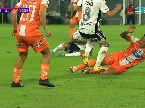 Durísimo: Costa se va expulsado y deja a Colo Colo con diez
