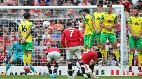 Cristiano Ronaldo sentenció todo con un precioso tiro libre.