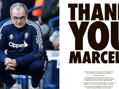 Hinchas del Leeds agradecen a Bielsa en diario rosarino