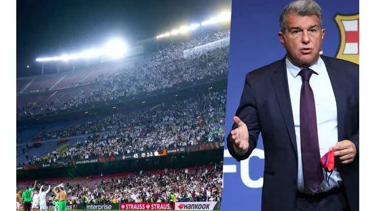 El presidente culé quedó furioso después de ver las galerías del Camp Nou llenas de hinchas alemanes.