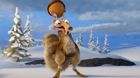 Scrat con la bellota... ¡Aguante, Scrat!