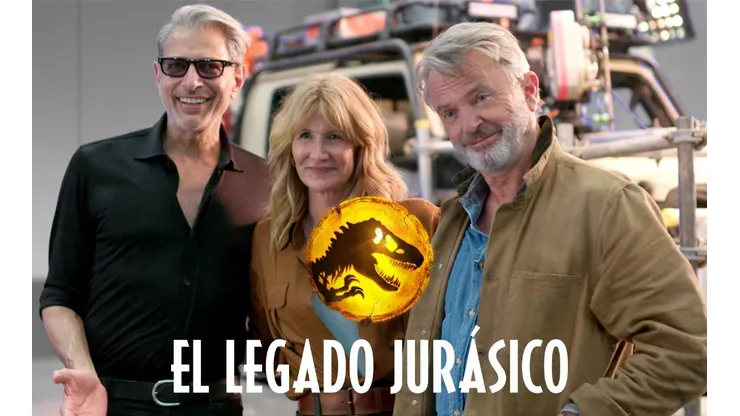 Jeff Goldblum, Laura Dern y Sam Neill retornan desde la saga original para aparecer con sus personajes en Jurassic World Dominion.