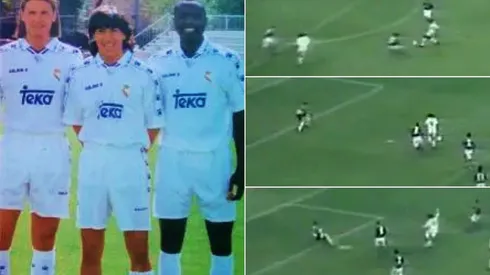 Tremenda combinación sudamericana para un golazo de Real Madrid en 1995, que ahora tiene a uno de sus protagonistas inscrito en la inmortalidad