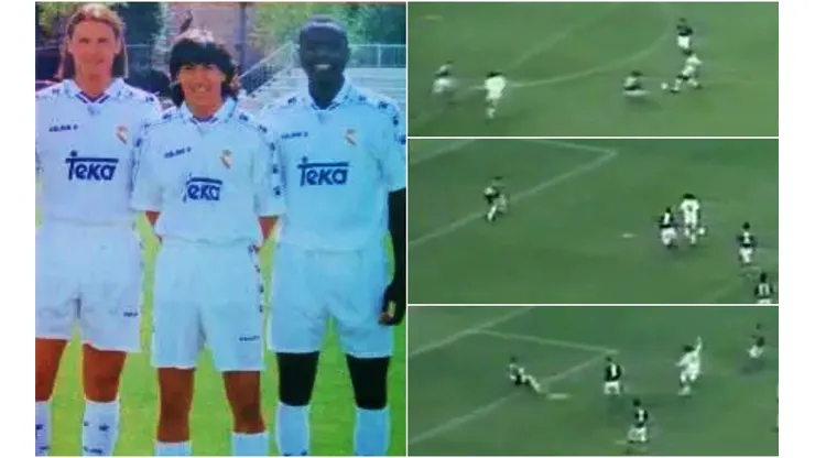 Tremenda combinación sudamericana para un golazo de Real Madrid en 1995, que ahora tiene a uno de sus protagonistas inscrito en la inmortalidad