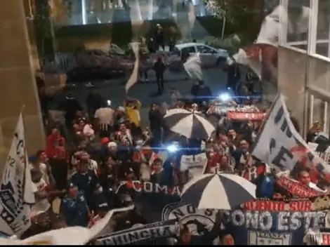 Aliancistas palpitan el duelo ante Colo Colo con un animado banderazo