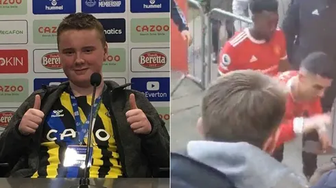 Cristiano Ronaldo pasó a llevar a un niño tras el partido contra el Everton