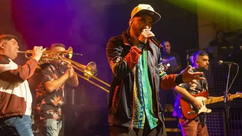 Sonora 5 Estrellas en uno de los shows con que se reactivaron tras la pandemia.