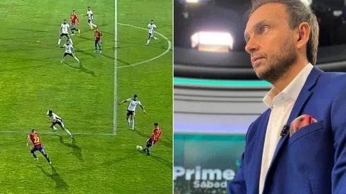 Rodrigo Sepúlveda no se convence de la operación del VAR en el partido de Colo Colo ante Unión Española.