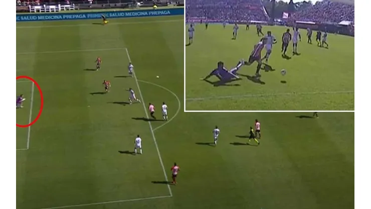 Toselli en el primer gol de Estudiantes de La Plata