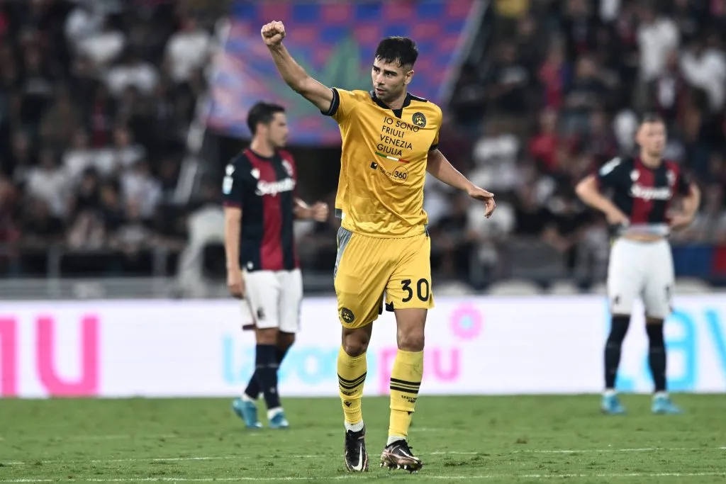 Udinese le robó un empate al Bologna en el inicio de la Serie A. Foto: Photosport.