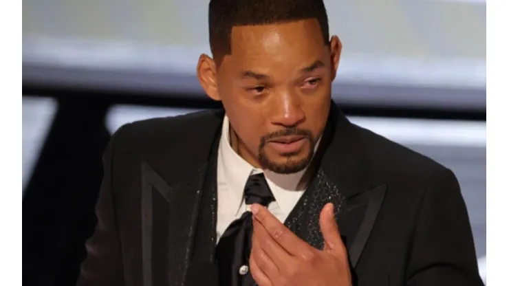 Will Smith recibiendo su premio en los Oscar 2022.