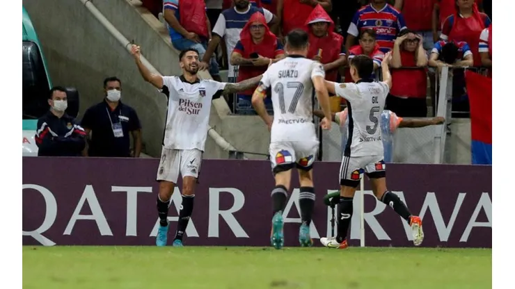 El gol de Juan Martín Lucero: 0-1 Colo Colo frente a Fortaleza.